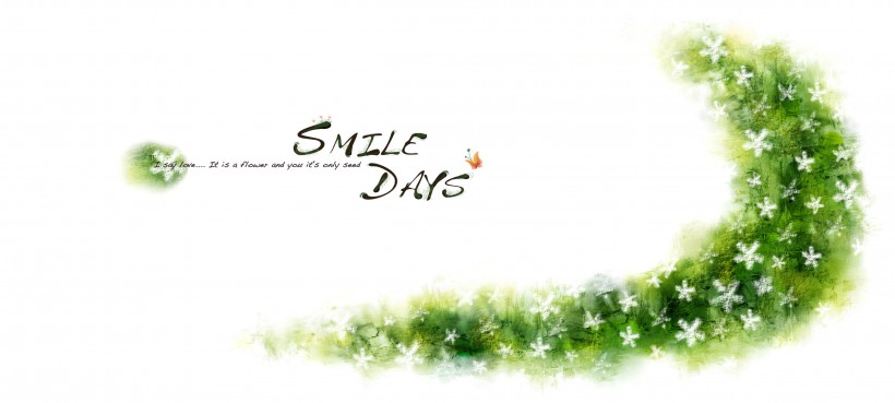 朦胧手绘花朵图片