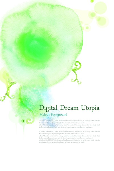 水墨梦幻花朵图片