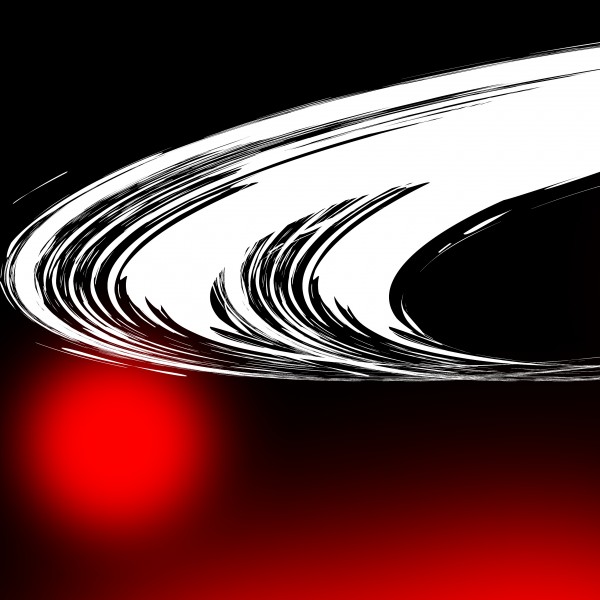 简约黑白红三联挂画图片