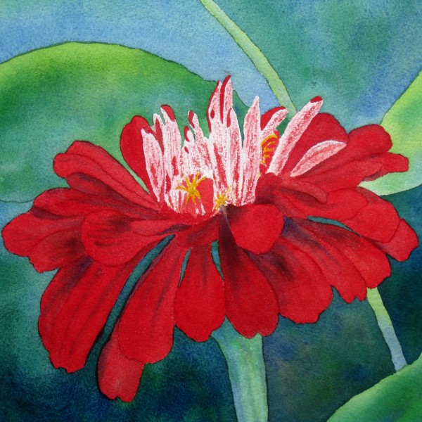 中国风荷花金鱼三联挂画图片