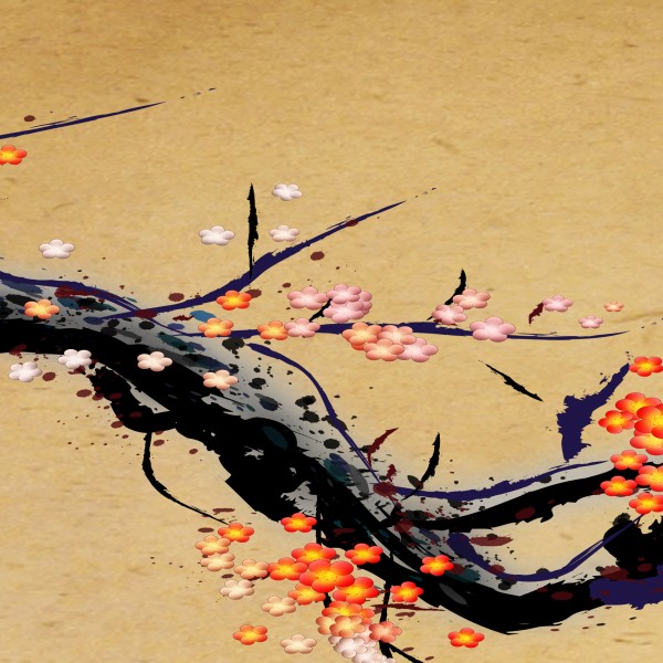 中国风梅花三联挂画图片大全