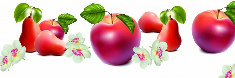 清爽卡通三联画图片