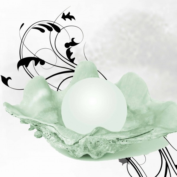 水墨花朵鱼三联画图片