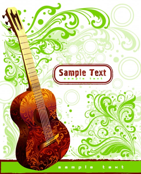 吉他音乐背景图片