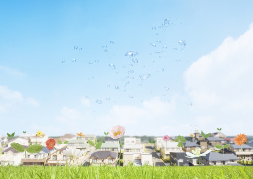 绿色生活和水图片