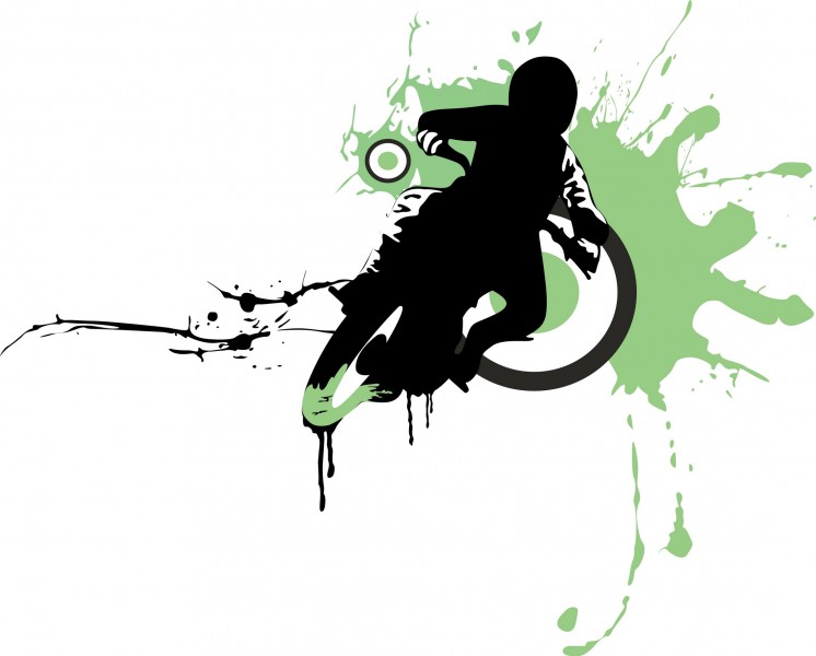 极限运动剪影图片