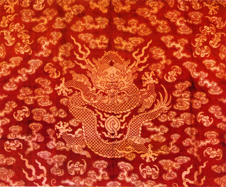 龙纹刺绣图案图片