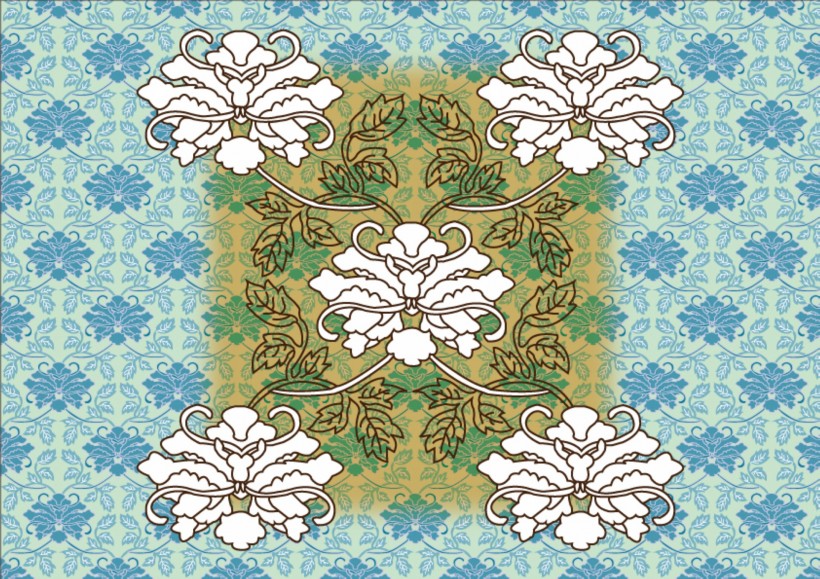 中国时尚纹饰模板图片