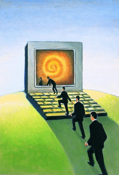 商业寓意漫画图片