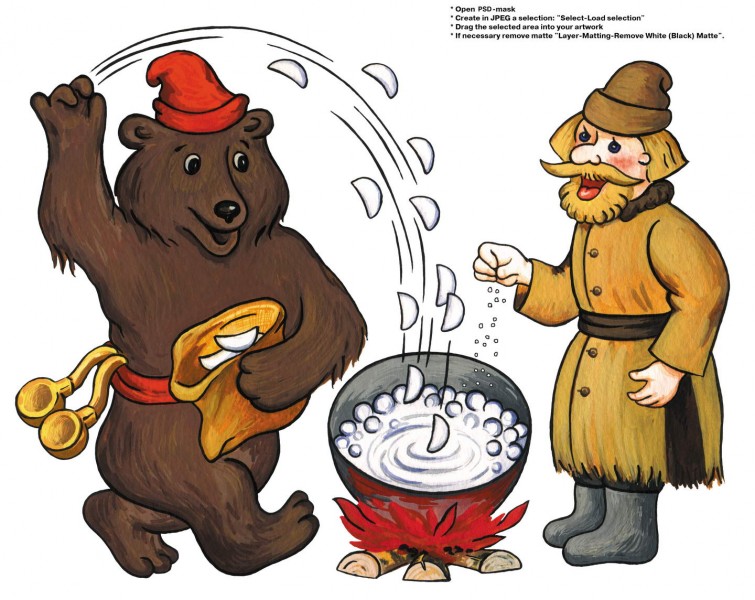 食品包装袋卡通造型设计图片