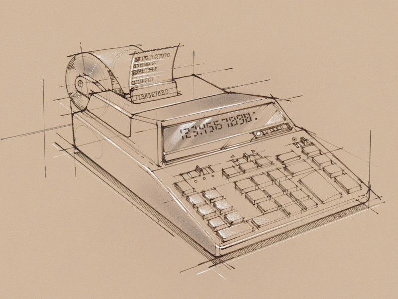 办公用品素描图片