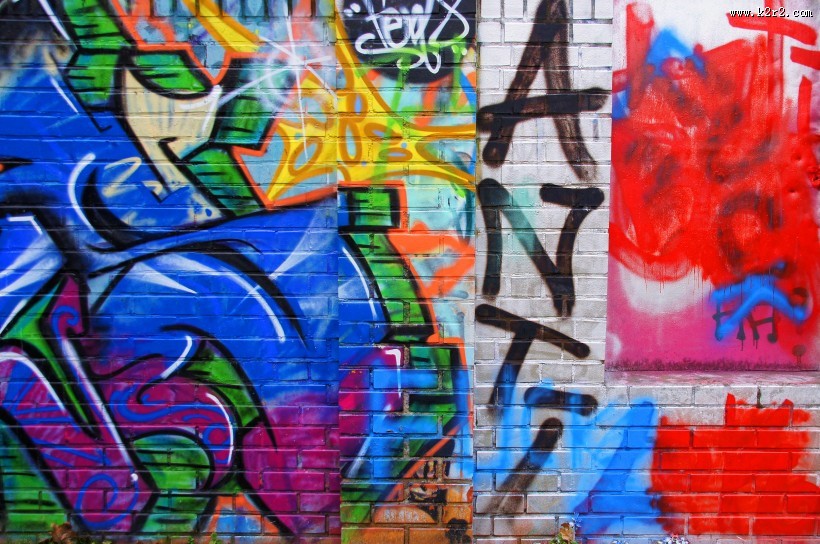 墙上个性的涂鸦图片