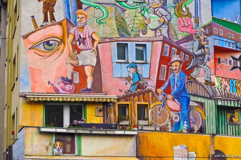 墙上个性的涂鸦图片