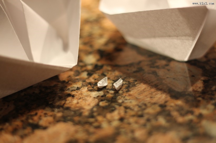 可爱的折纸小船图片