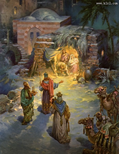 基督教主题彩绘图片