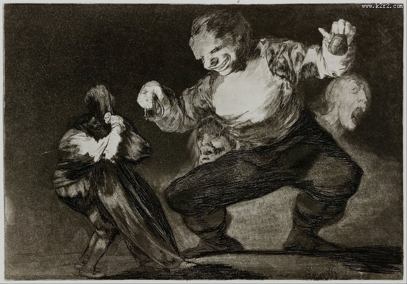 浪漫主义画家戈雅之素描作品图片
