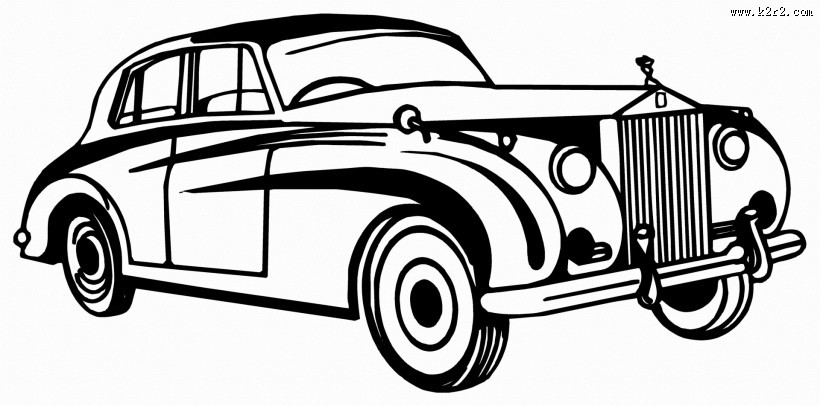 老爷车卡通图片