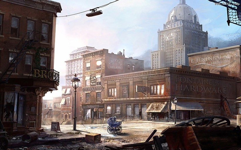 《劫后余生的世界》插画图片