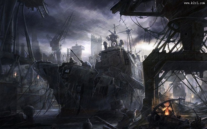 《劫后余生的世界》插画图片