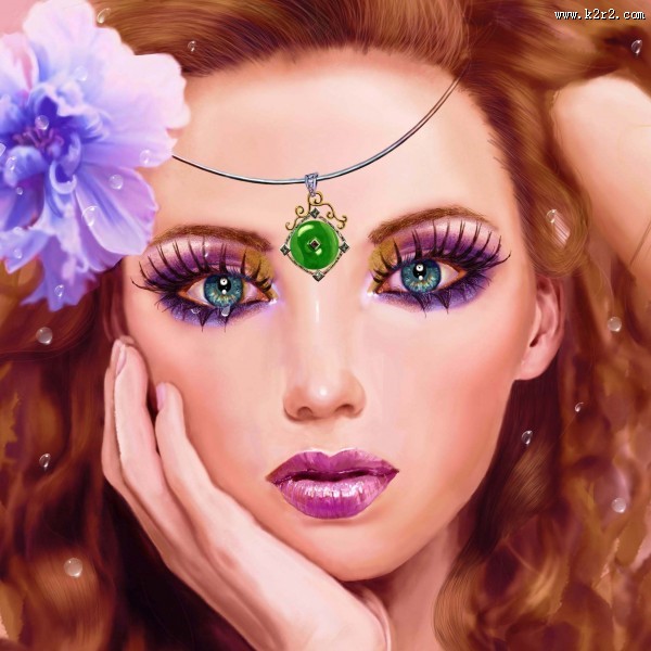 女性艺术插画图片