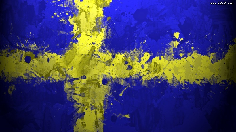 彩绘的各国国旗图片