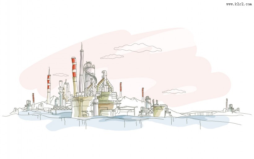 手绘世界风光图片