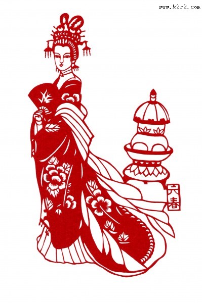 红楼梦人物剪纸图片