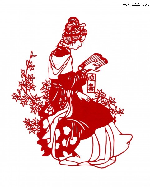 红楼梦人物剪纸图片