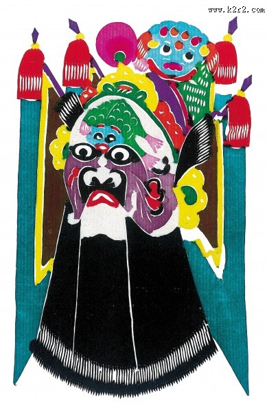 京剧脸谱剪纸图片