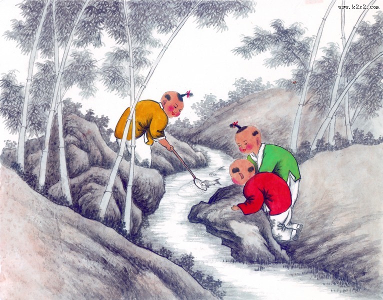 《童心》国画图片大全