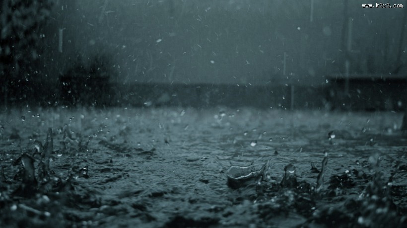 唯美雨天风景图片