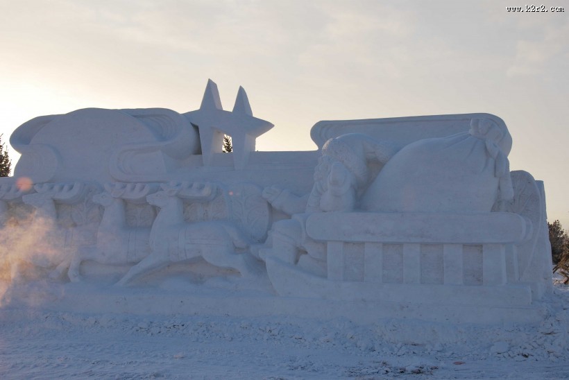 雪雕艺术图片