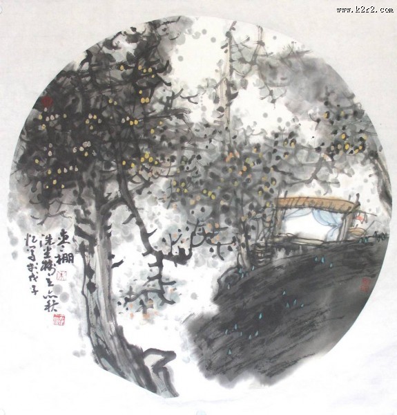 团山扇面图片大全