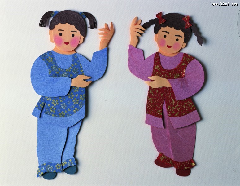 儿童场景纸雕图片大全