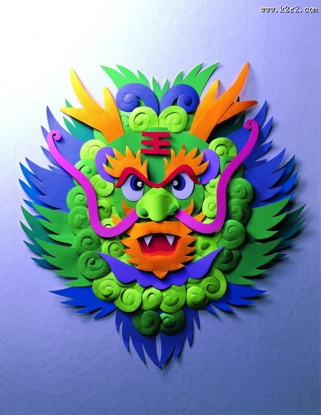 龙的纸雕图片大全