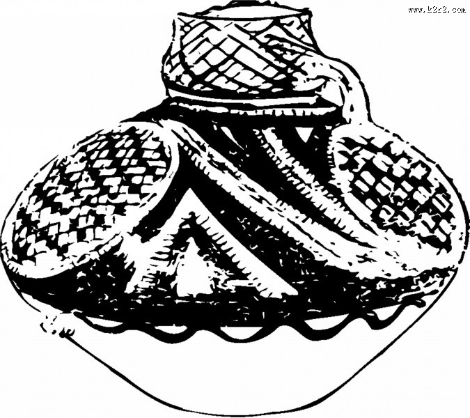 彩陶罐子图片
