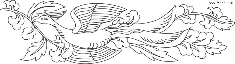 凤凰剪纸图片