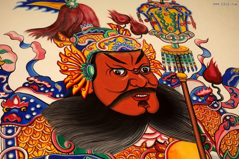 门神水彩画贴图片大全