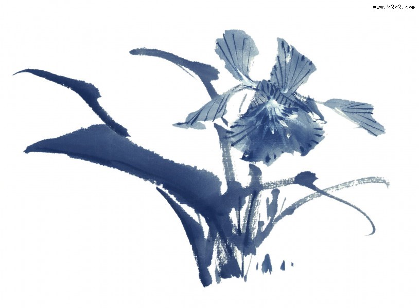 水墨花卉图片