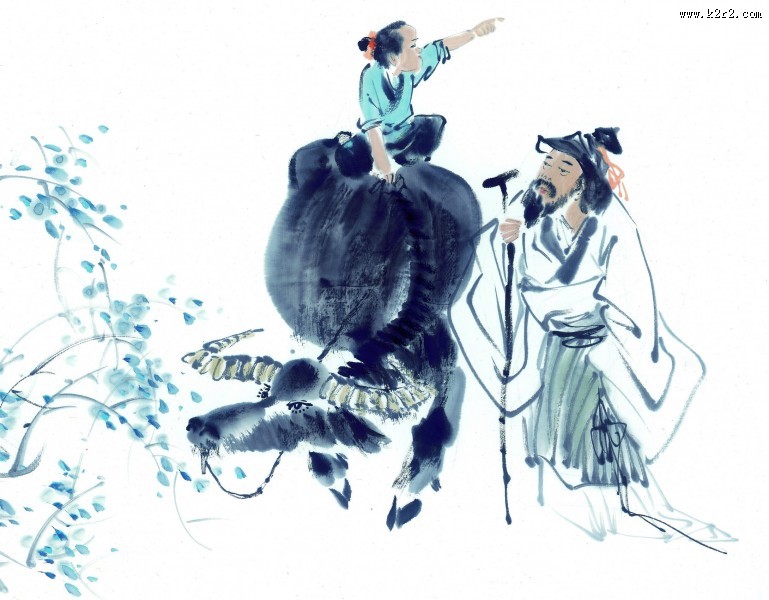 牧童绘画图片大全