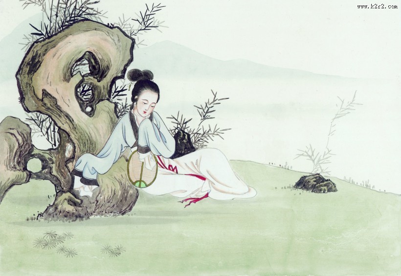 红楼梦人物绘画图片