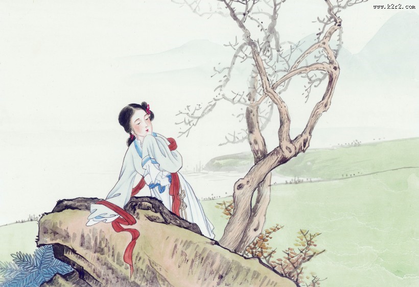 红楼梦人物绘画图片