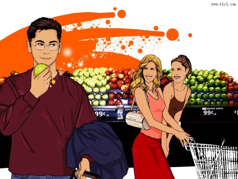 手绘都市时尚图片