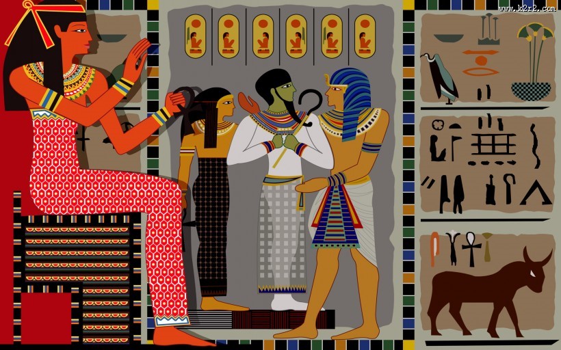 世界民族文化插画图片