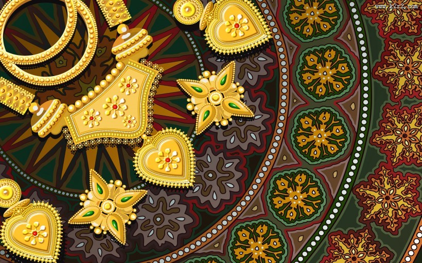 世界民族文化插画图片