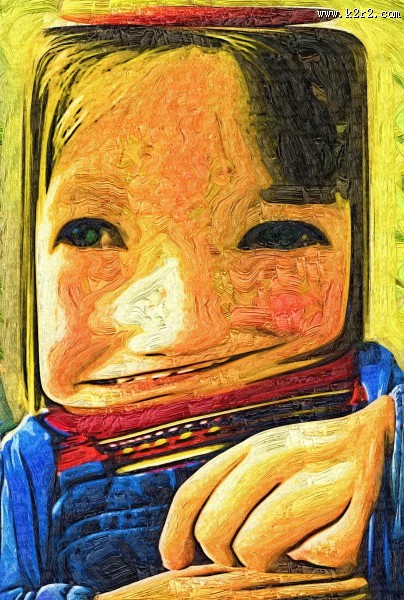 抽象儿童油画图片