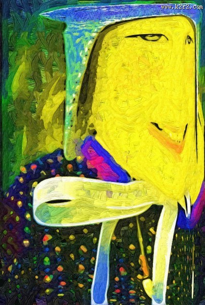 抽象儿童油画图片