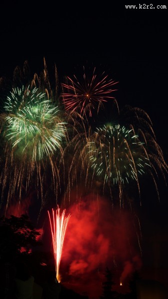 夜空中美丽的烟花图片大全