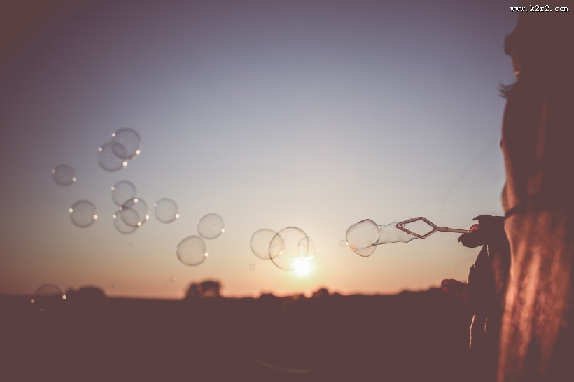 可爱的气泡图片