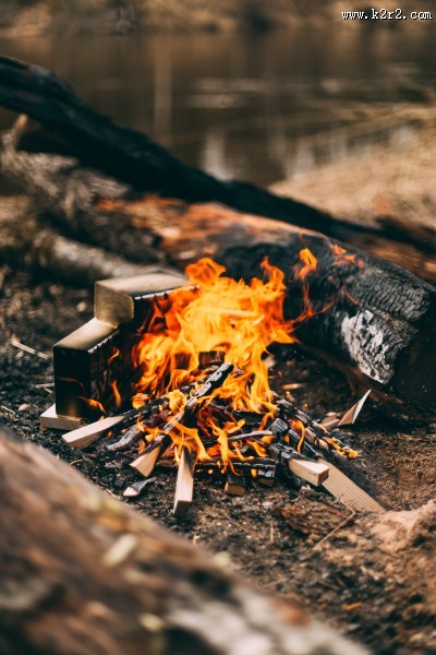 用木材点然的火焰图片